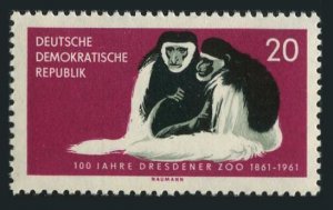 Germany-GDR 553,MNH.Mi 826. Dresden ZOO,1961.Black-and-white Colobus monkeys.