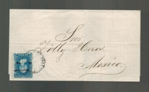 1875 Zacatecas Mexico Letter Cover  to Mexico City
