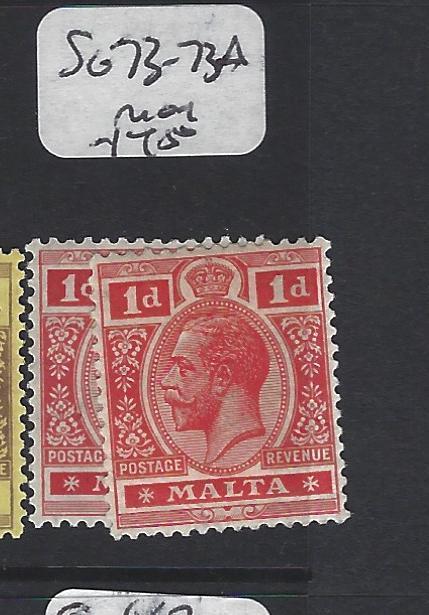 MALTA (P2205B)  KGV  1D  SG 73-73A   MOG