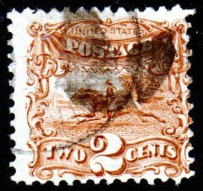 SC# 113 - (2c) - Pony Express - USED single.