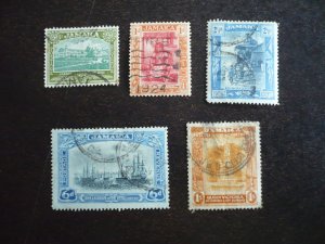 Stamps - Jamaica - Scott# 88,89,92,95,96 - Used Part Set of 5 Stamps