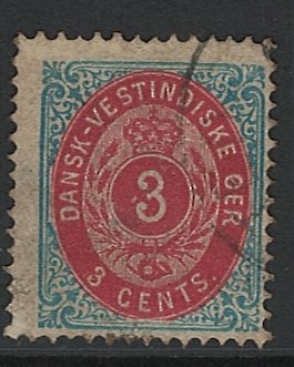 Danish West Indies Scott 6 Used