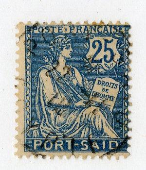 FRENCH OFFICE ABROAD PORT SAID 26 USED SCV $1.60 BIN $0.65 PEOPLE