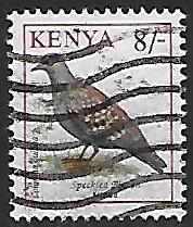 Kenya # 603 - Speckled Pigeon - used     [KlBlw]