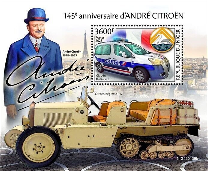 2023 12 - NIGER - ANDRE CITROEN             1V  complet set    MNH **