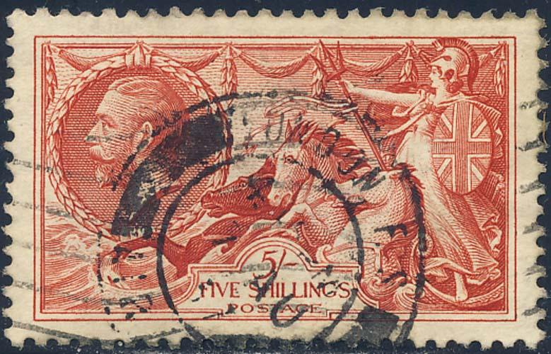Great Britain 1934 Sc 223 King George V 5 Shillings Stamp U