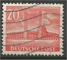 BERLIN, 1954, used 20pf Buildings Scott 9N102