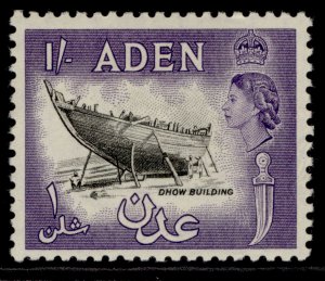 ADEN QEII SG63, 1s black & violet, M MINT.