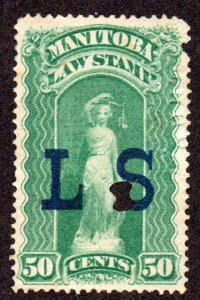 MANATOBA ML4 USED BIN $1.00 LAW STAMP