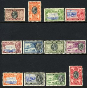 Cayman Islands, Scott #69-80 Complete Set of 12, Mint LH SCV $564.65 (55484)