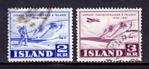 Iceland - Scott #271-272 - Used - SCV $9.00