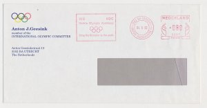 Meter cover Netherlands 1992 IOC - Mobile Olympic Academy - Bring the Olympics t