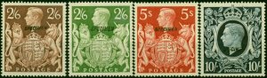 GB 1939-42 Specimen Set of 4 SG476as-478s V.F MNH Murray Payne Certificate Sc...