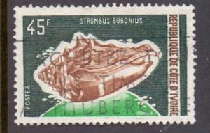 Ivory Coast 1971 Used marine life 45f..     #