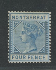 Montserrat #4 Unused Single