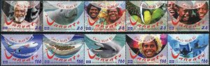 Vanuatu #992-1001 Smile with Us Tourism Postage Stamps 2010 Mint LH