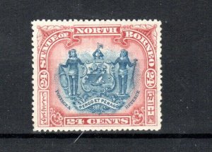 North Borneo 1897 24c Arms of the Company with Supporters perf 16 SG 111a MH