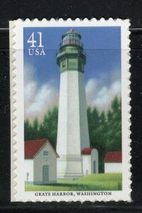 4148 * GRAYS HARBOR,  WASHINGTON ~ LIGHTHOUSE *  U.S. Postage Stamp MNH