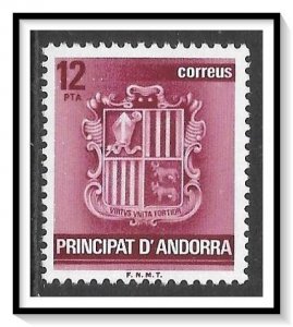 Andorra Spanish #137 Coat Of Arms MNH