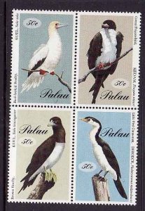 Palau-Sc#324- id7-unused NH set-Large Seabirds-1994-