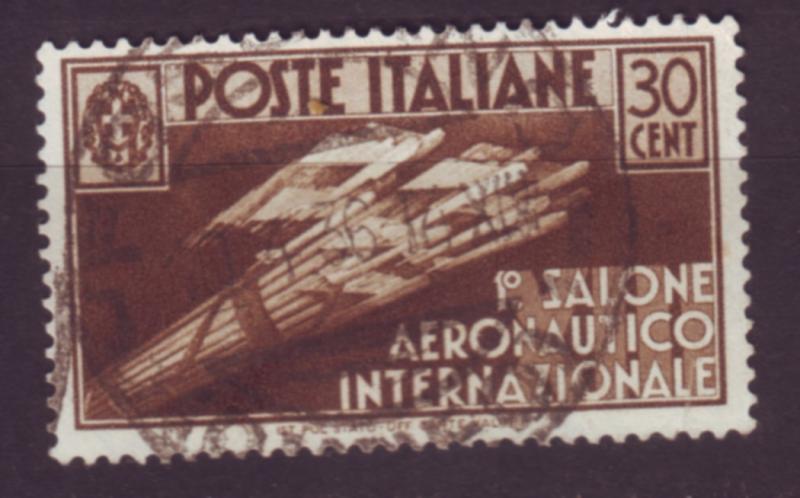 J20082  jlstamps 1935 italy used #346