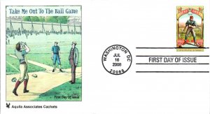 #4341 Take Me Out to the Ballgame Aquila FDC