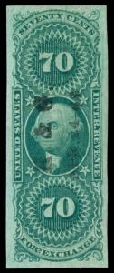 momen: US Stamps #R65a Used HANDSTAMP Revenue XF+ PSAG Cert