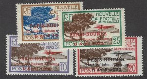 New Caledonia SC#186-189 Mint F-VF SCV$20.00...Worth a Close Look!