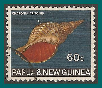 Papua New Guinea 1968 Trumpet Triton, used  277,SG149