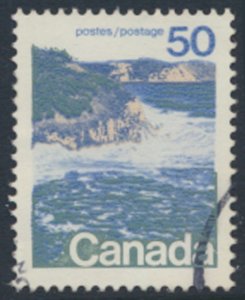 Canada  SC# 598a  SG 706b Used  Seashore Perf 13½   see  details & scans