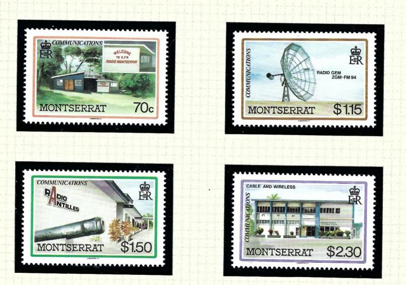 Montserrat 622-25 MNH 1986 Communications