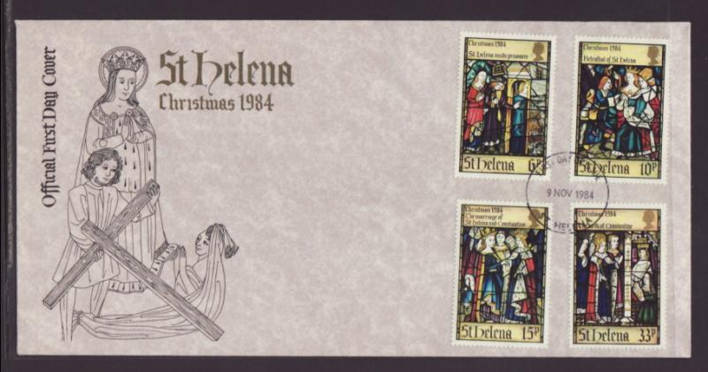 Saint Helena 424-427 Christmas 1984 U/A FDC