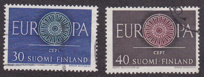 Finland # 376-377, Europa, Used Set