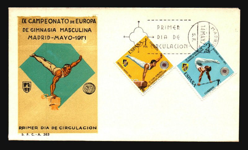 Spain 1971 Gymnastics Series FDC - L1219