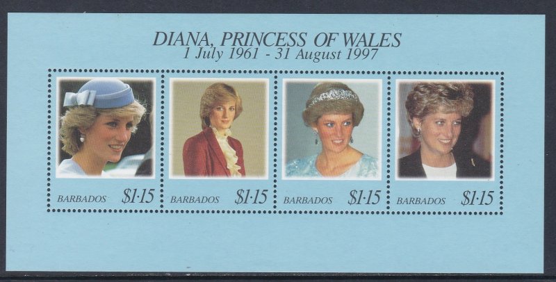 950 Barbados Princess Diana MNH