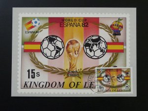 soccer football world cup Spain 1982 maximum card Lesotho