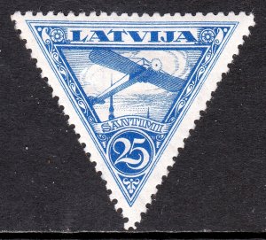 Latvia - Scott #C8 - MH - Tiny thin - SCV $7.75