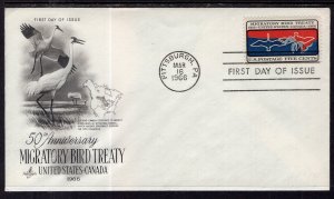 US 1306 Migratory Birds Artcraft U/A FDC