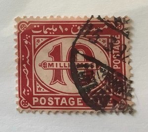 Egypt 1921-22 Scott J25 MH - 10m,  numeral
