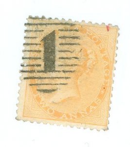 India #15 Used Single (Fancy Cancel) (Queen)