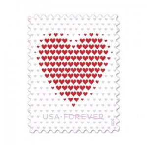 Hearts LOVE，Forever Stamps 5 Booklets 100pcs