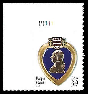 PCBstamps   US #4032 39c Purple Heart, MNH, (17)