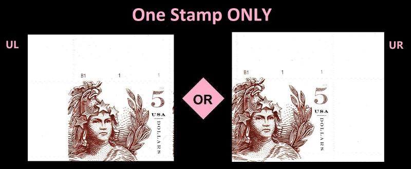 US 5297 Statue of Freedom Five Dollar Brick Red $5 plate single MNH 2018