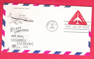 #UC40 Airmail Stamped Envelope -Art Craft BD