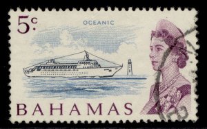 BAHAMAS QEII SG299, 5c black, greenish blue & purple, FINE USED.