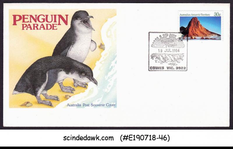 AUSTRALIAN ANTARCTIC TERRITORY - 1984 PENGUIN PARADE SPECIAL COVER WITH CANCL.