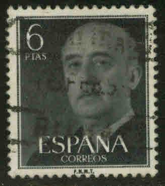 SPAIN Scott 833 Used Franco stamp