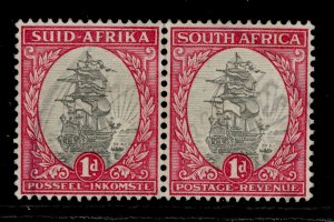 SOUTH AFRICA GV SG56, 1d grey & carmine SHADES, FINE USED.