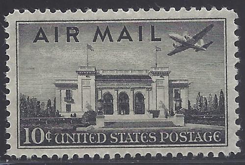 C 34 10c US Air Mail Pan American Building 1947 Mint NH