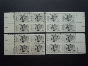 #1099 3c Religious Freedom Plate Block #25891 Matched Set MNH OG VF